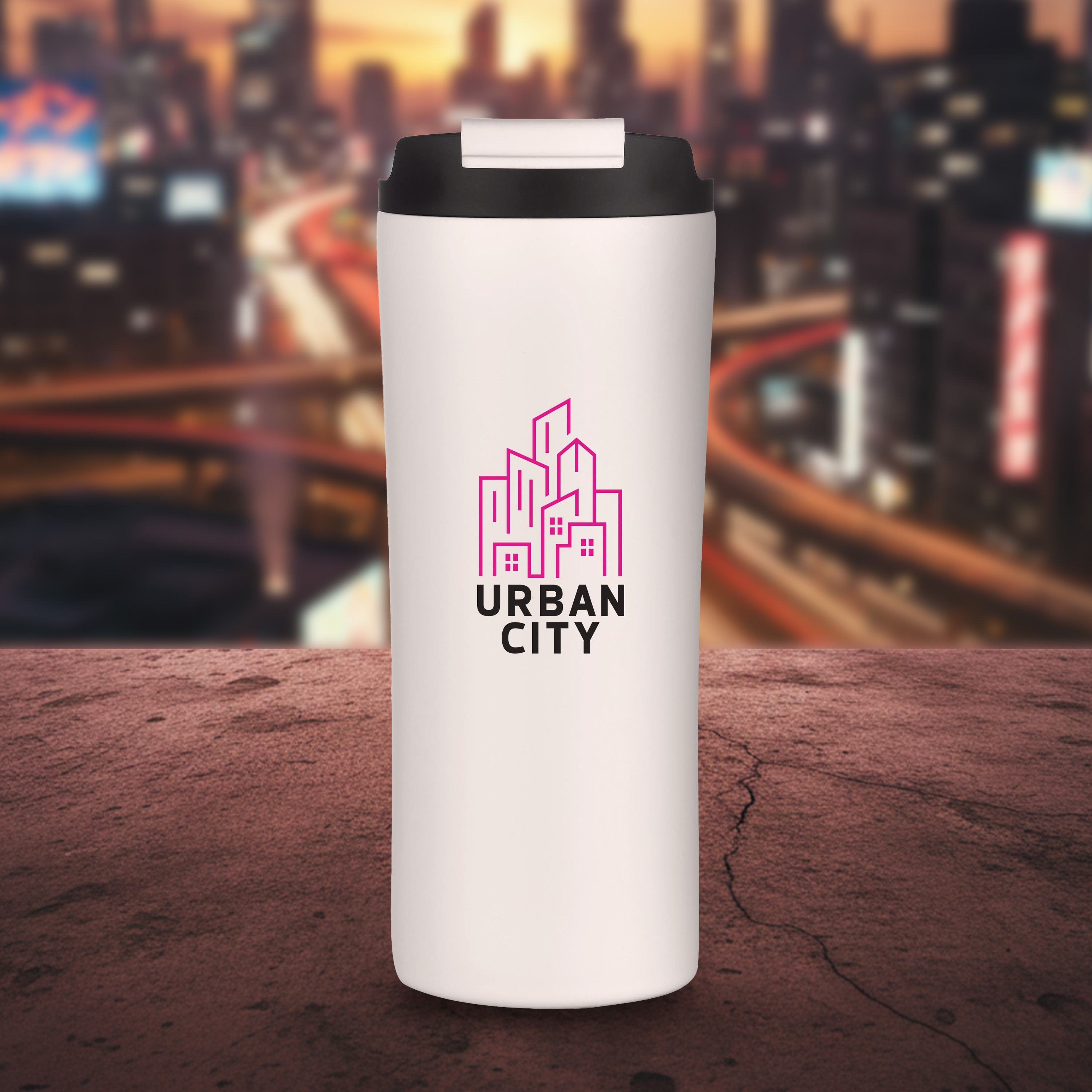 20 oz Dual Lid Tumbler With Straw